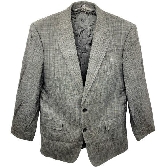 John W. Nordstrom Silk 2 Button Single Breasted Blazer Suit Jacket size‎ 44L